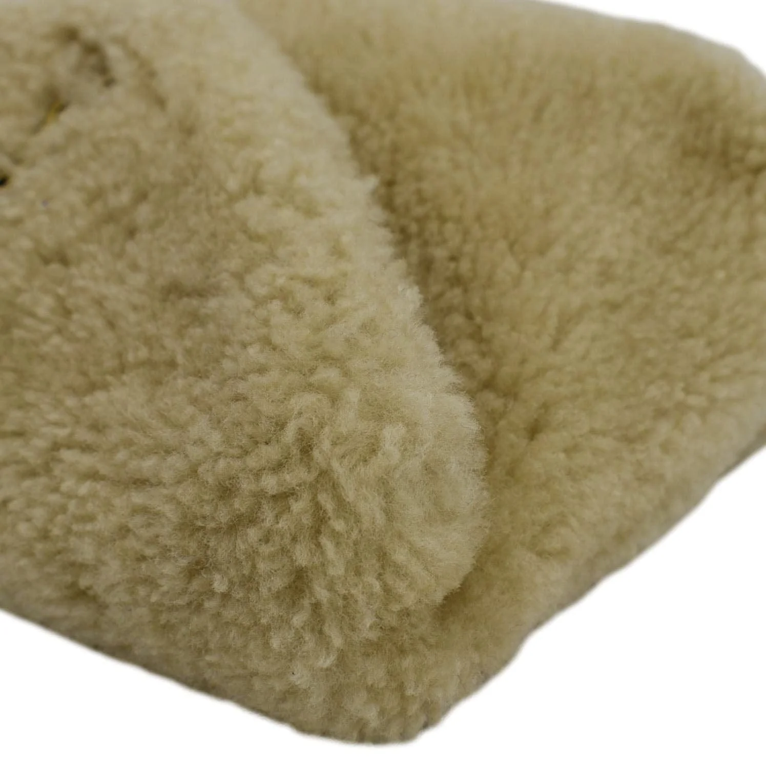 YVES SAINT LAURENT Small Loulou Puffer Shearling Pouch Beige - Image 8