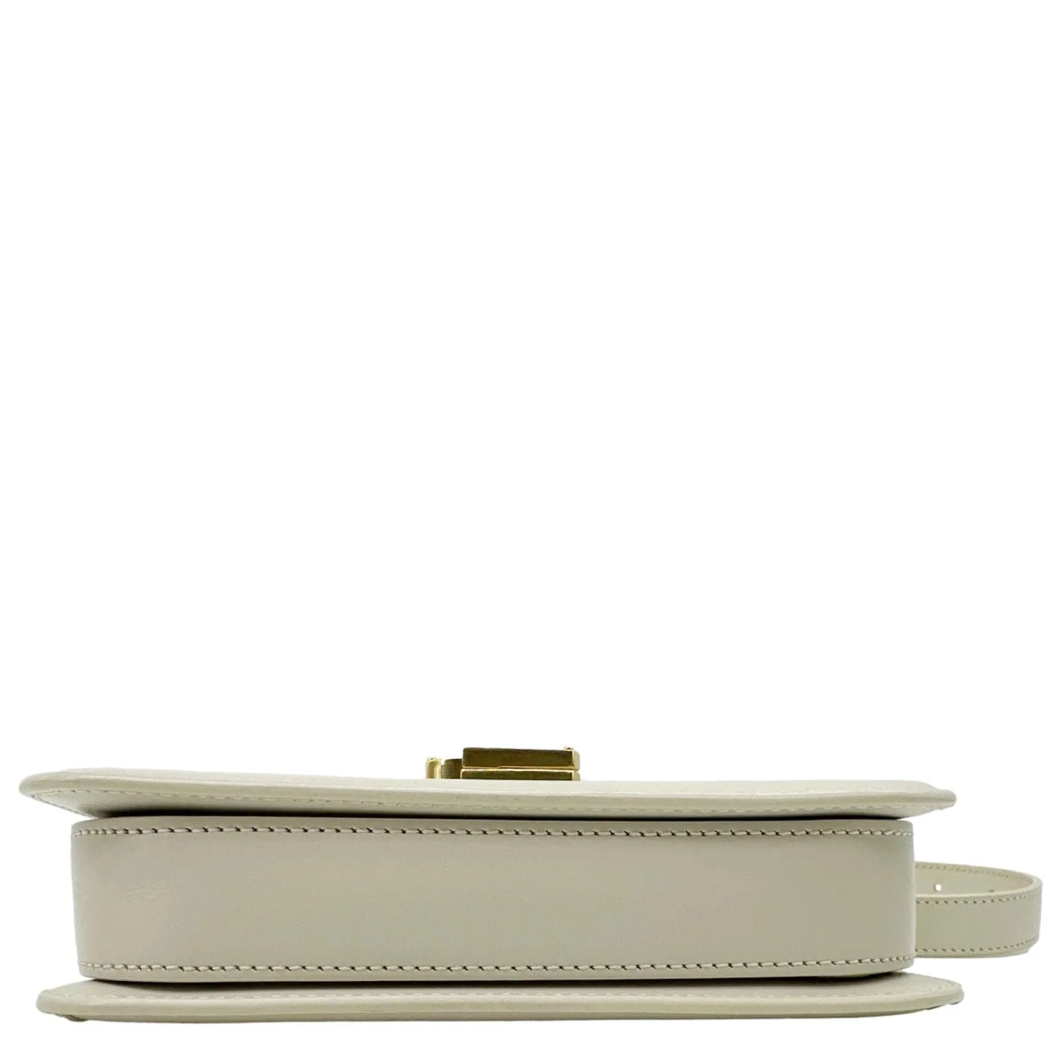 YVES SAINT LAURENT Solferino Small Calfskin Leather Shoulder Bag Beige - Image 8