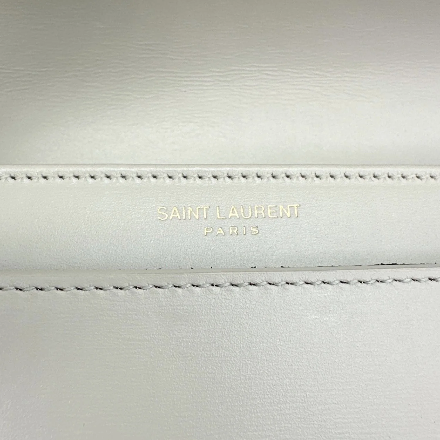 YVES SAINT LAURENT Solferino Small Calfskin Leather Shoulder Bag Beige - Image 9