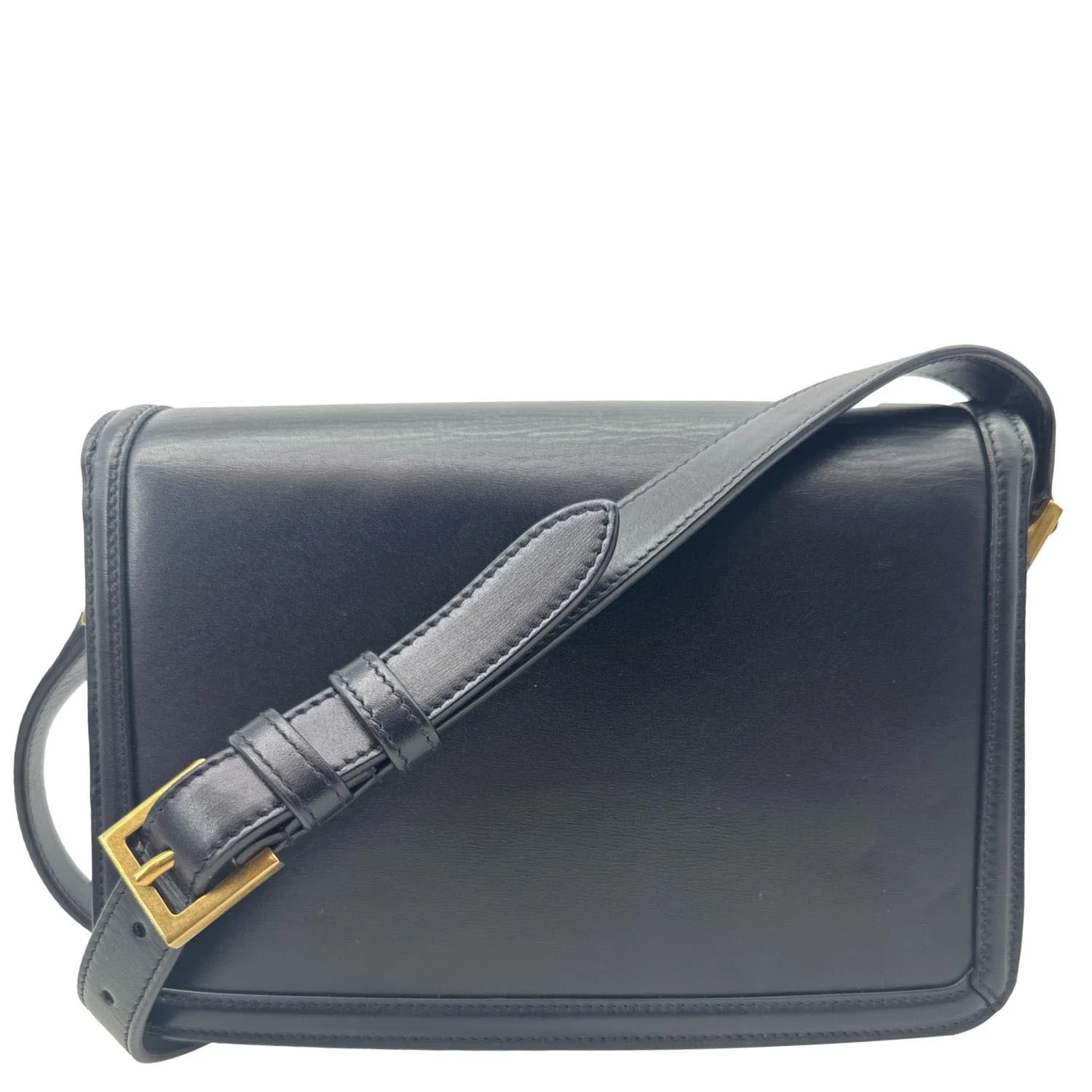 YVES SAINT LAURENT Solferino Medium Leather Shoulder Bag Black - Image 3