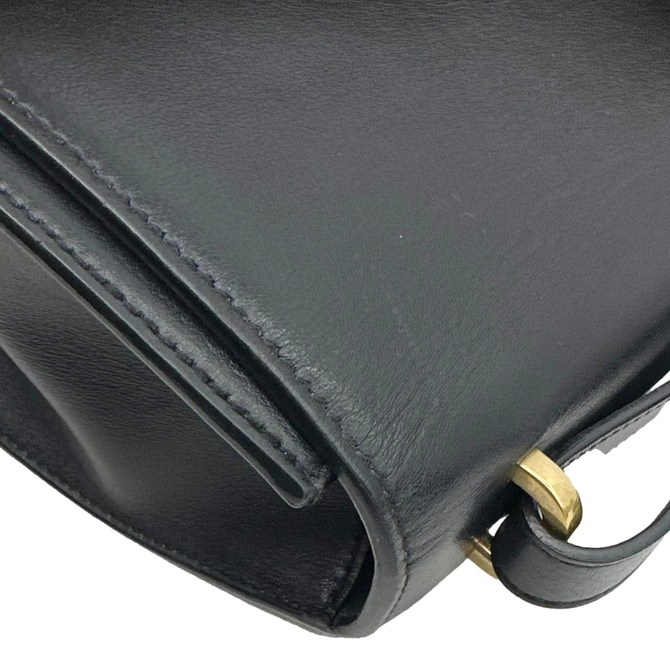 YVES SAINT LAURENT Spontini Calfskin Leather Crossbody Bag Black - Image 6