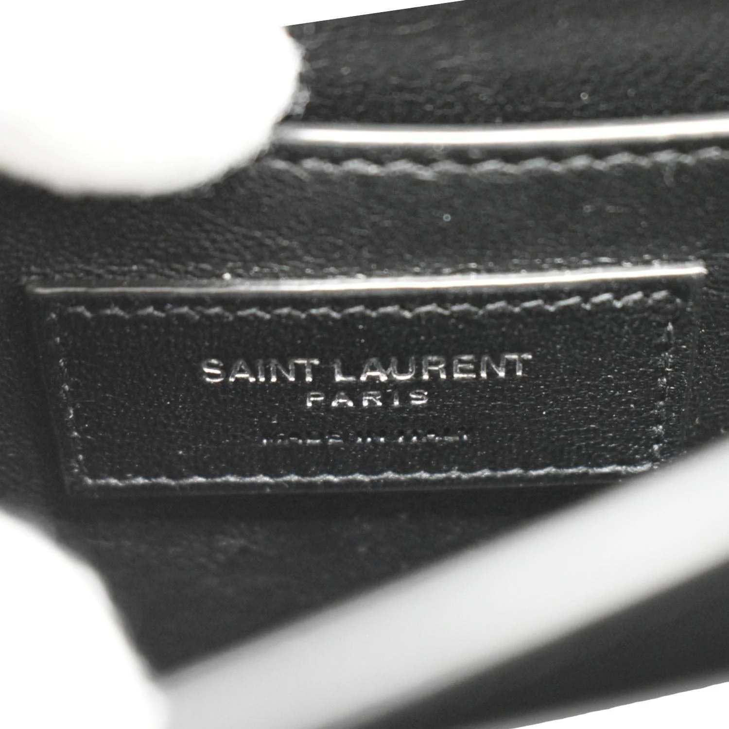 YVES SAINT LAURENT Monogram Sunset Medium Leather Shoulder Bag Black - Image 13