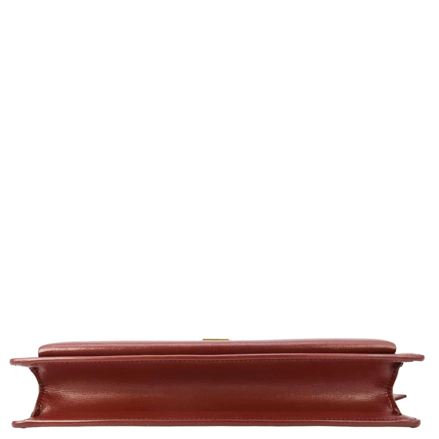 YVES SAINT LAURENT Sunset Leather Shoulder Bag Red - Image 9