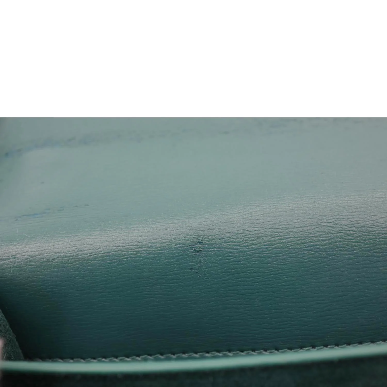 YVES SAINT LAURENT Monogram Sunset Medium Leather Satchel Crossbody Bag Green - Image 14