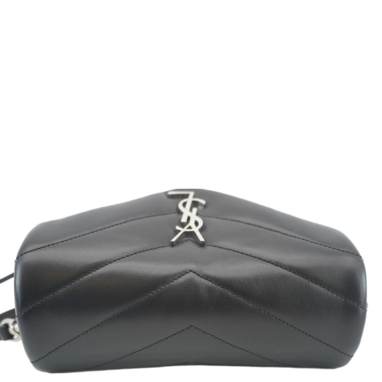 YVES SAINT LAURENT Loulou Toy Matelasse Leather Crossbody Bag Black - Image 11