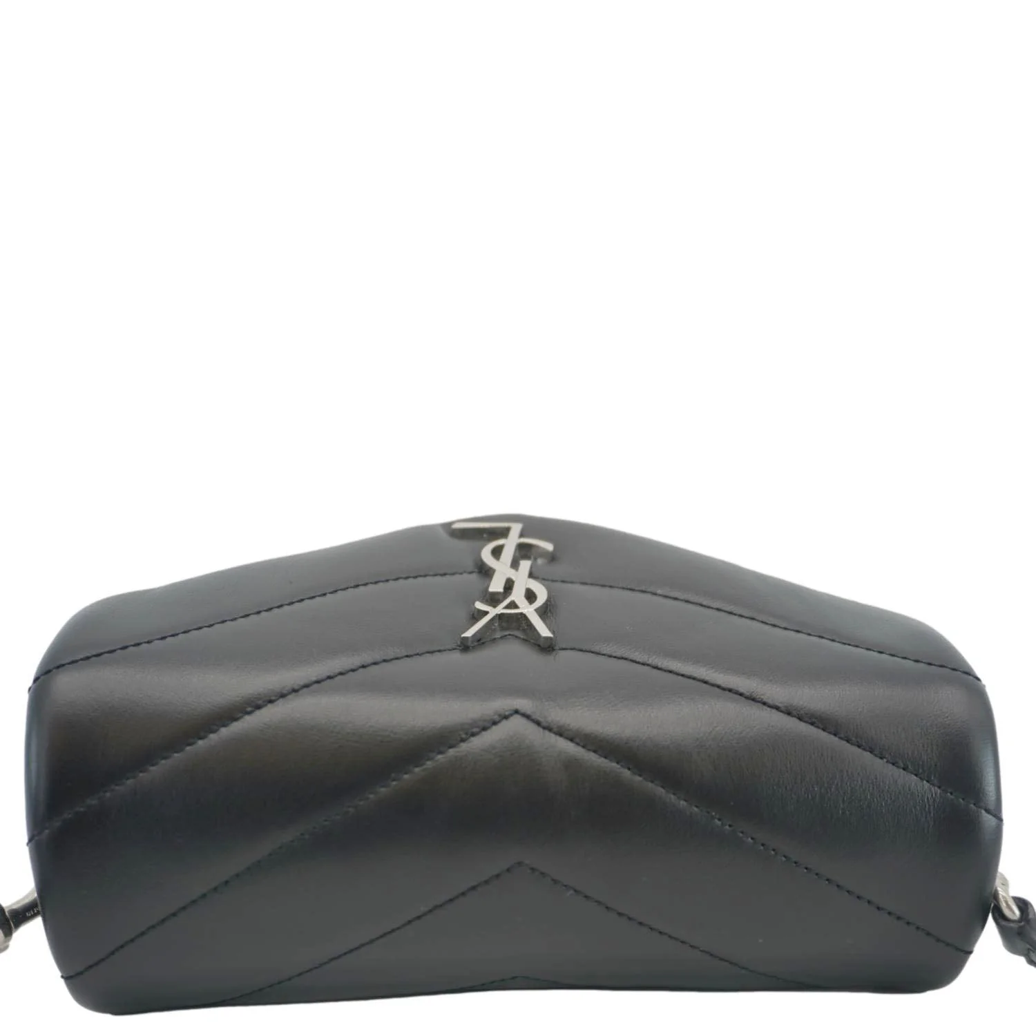 YVES SAINT LAURENT Loulou Toy Matelasse Leather Crossbody Bag Black - Image 5