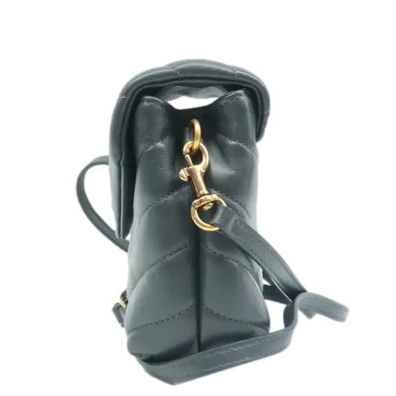 YVES SAINT LAURENT Loulou Toy Leather Crossbody Bag Grey - Image 4