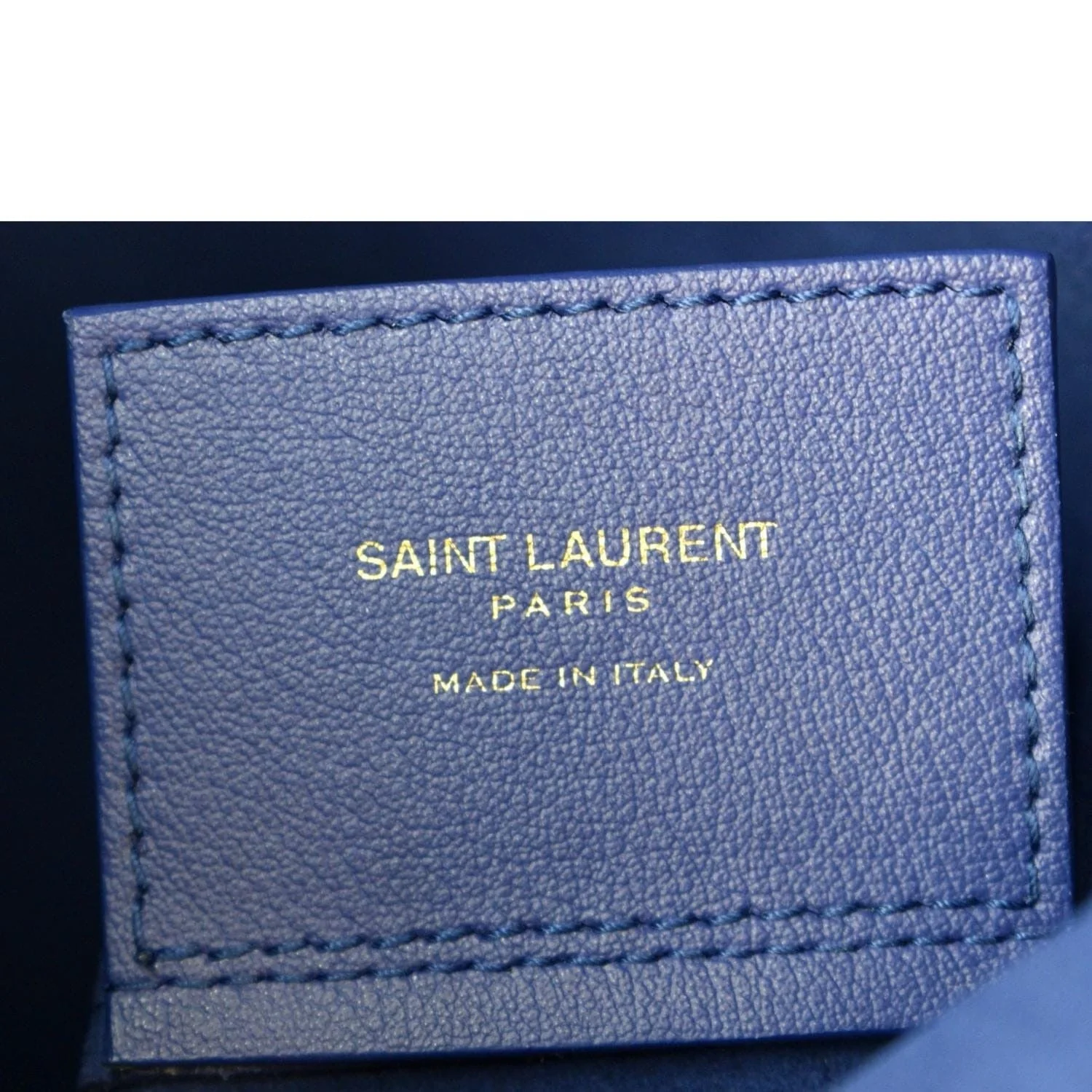 YVES SAINT LAURENT Toy Supple Leather Shopping Tote Bag Purple - Image 11