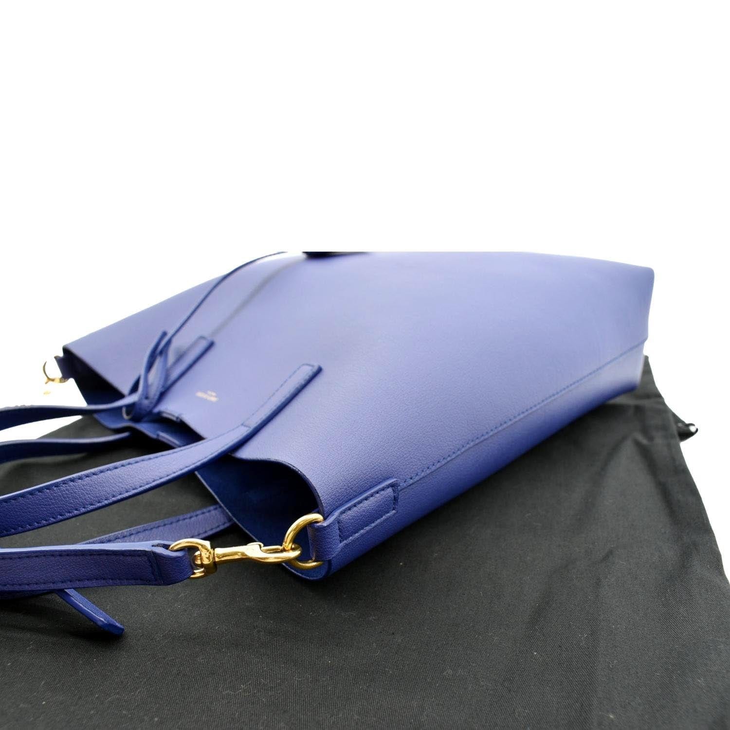 YVES SAINT LAURENT Toy Supple Leather Shopping Tote Bag Purple - Image 4