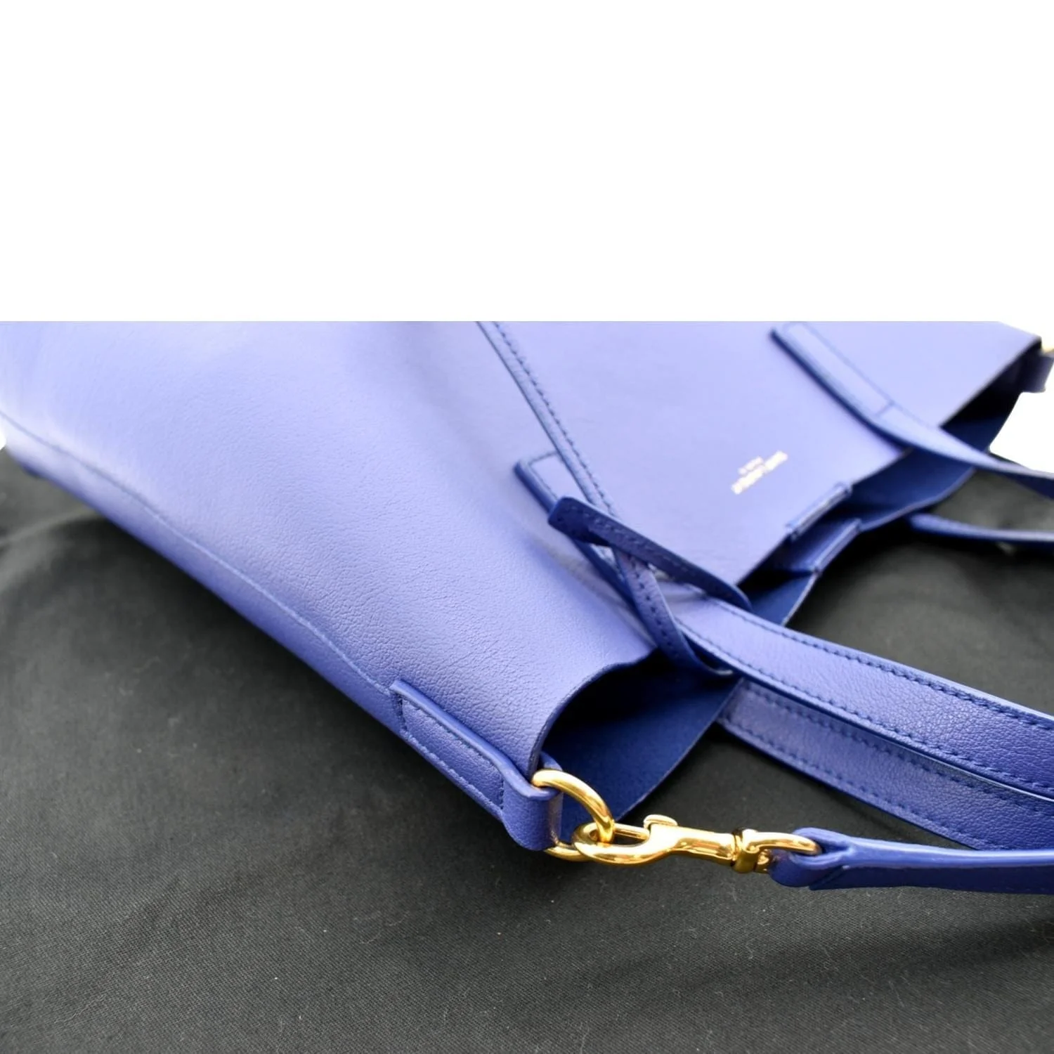 YVES SAINT LAURENT Toy Supple Leather Shopping Tote Bag Purple - Image 5