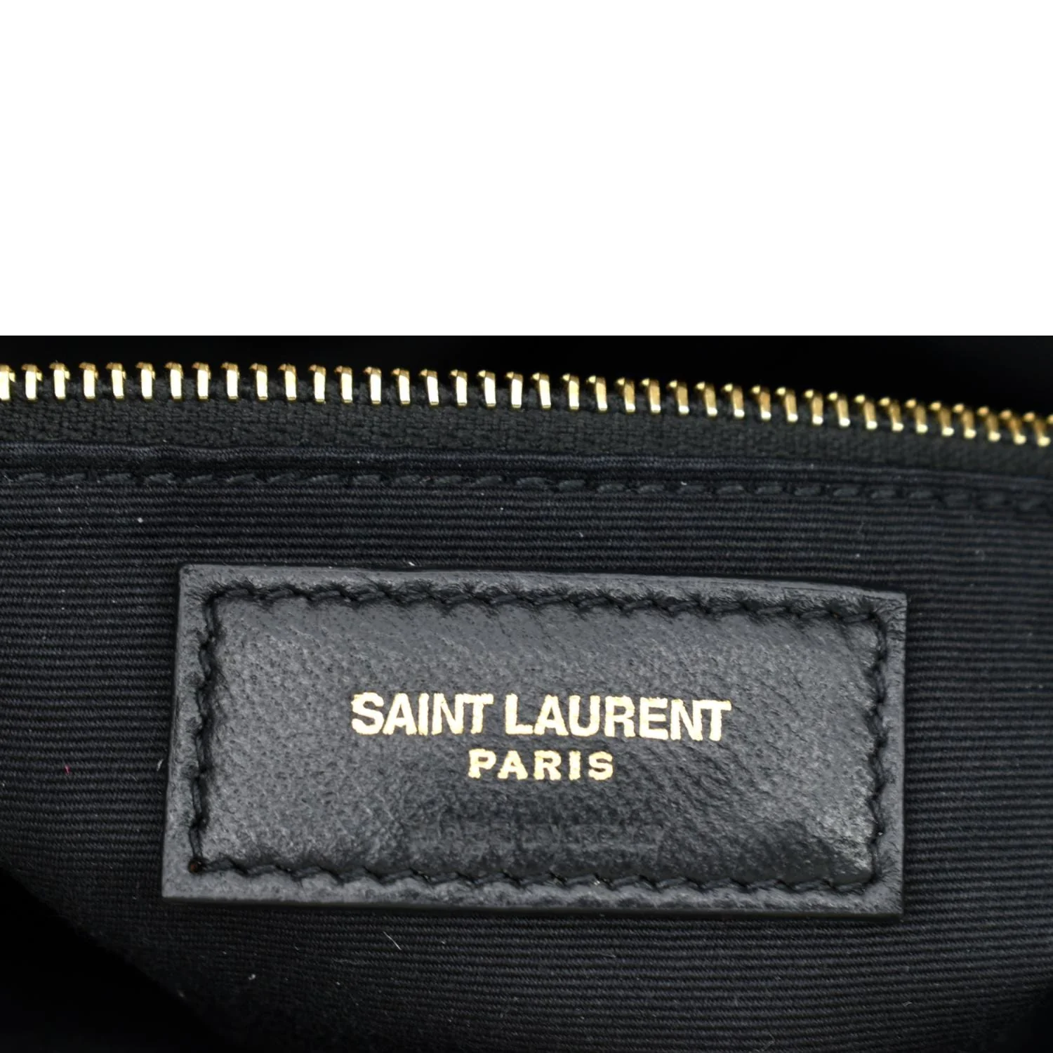 YVES SAINT LAURENT Tribeca Medium Grain De Poudre Leather Shoulder Bag White - Image 11