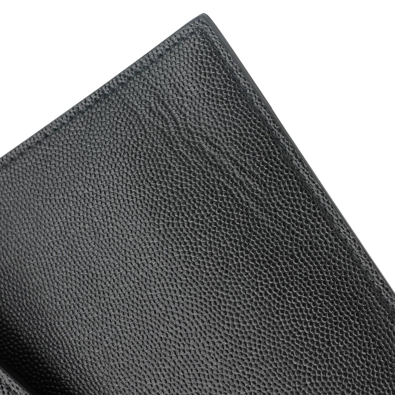 YVES SAINT LAURENT Uptown Envelope Grain De Poudre Leather Clutch Black - Image 10