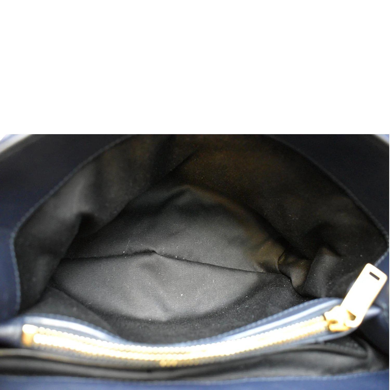 YVES SAINT LAURENT Small Loulou Velvet Shoulder Bag Blue - Image 10