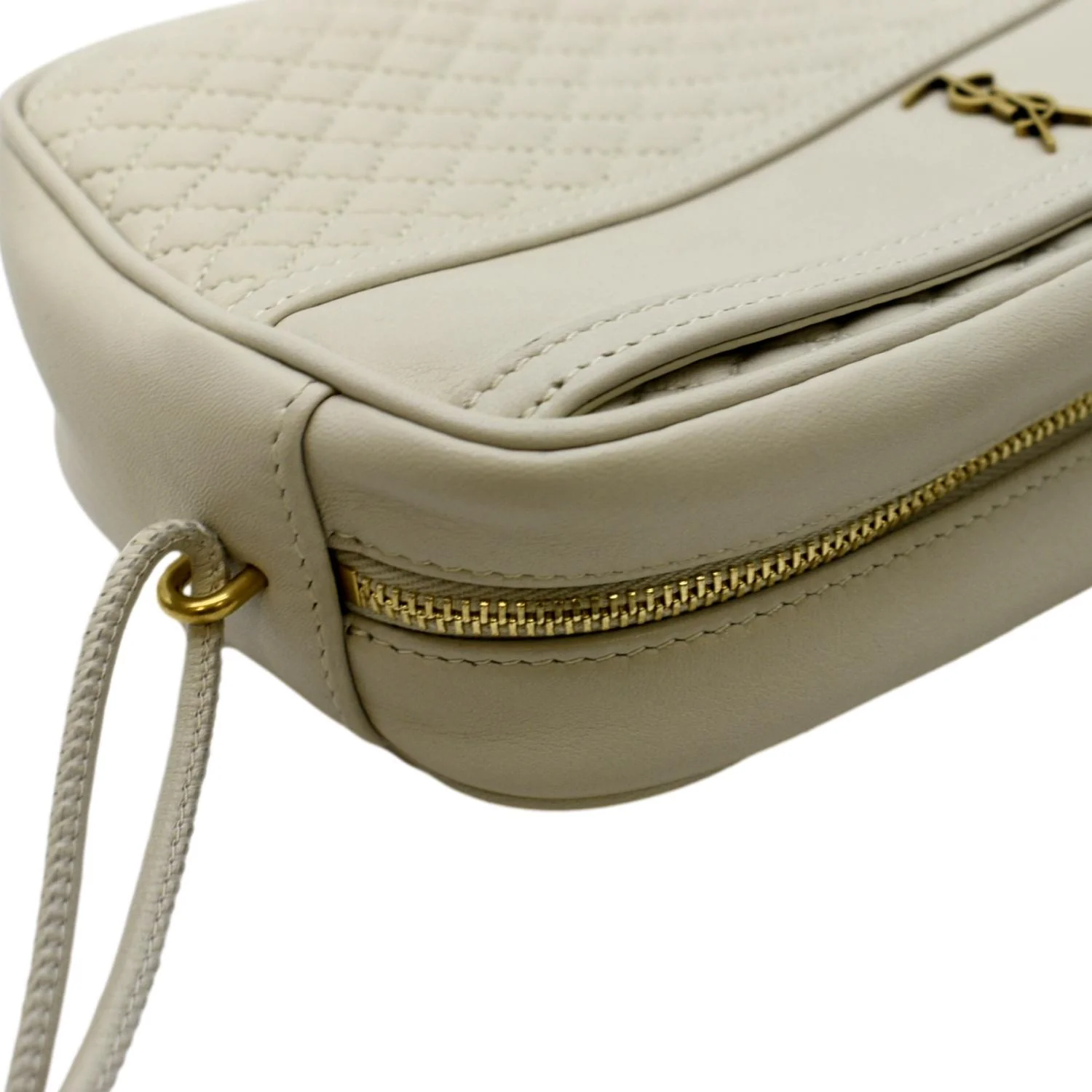 YVES SAINT LAURENT Victoire Camera Shoulder Bag Creme - Image 5